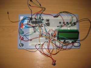 Prototype of the RGB LED controller, using a Boarduino.